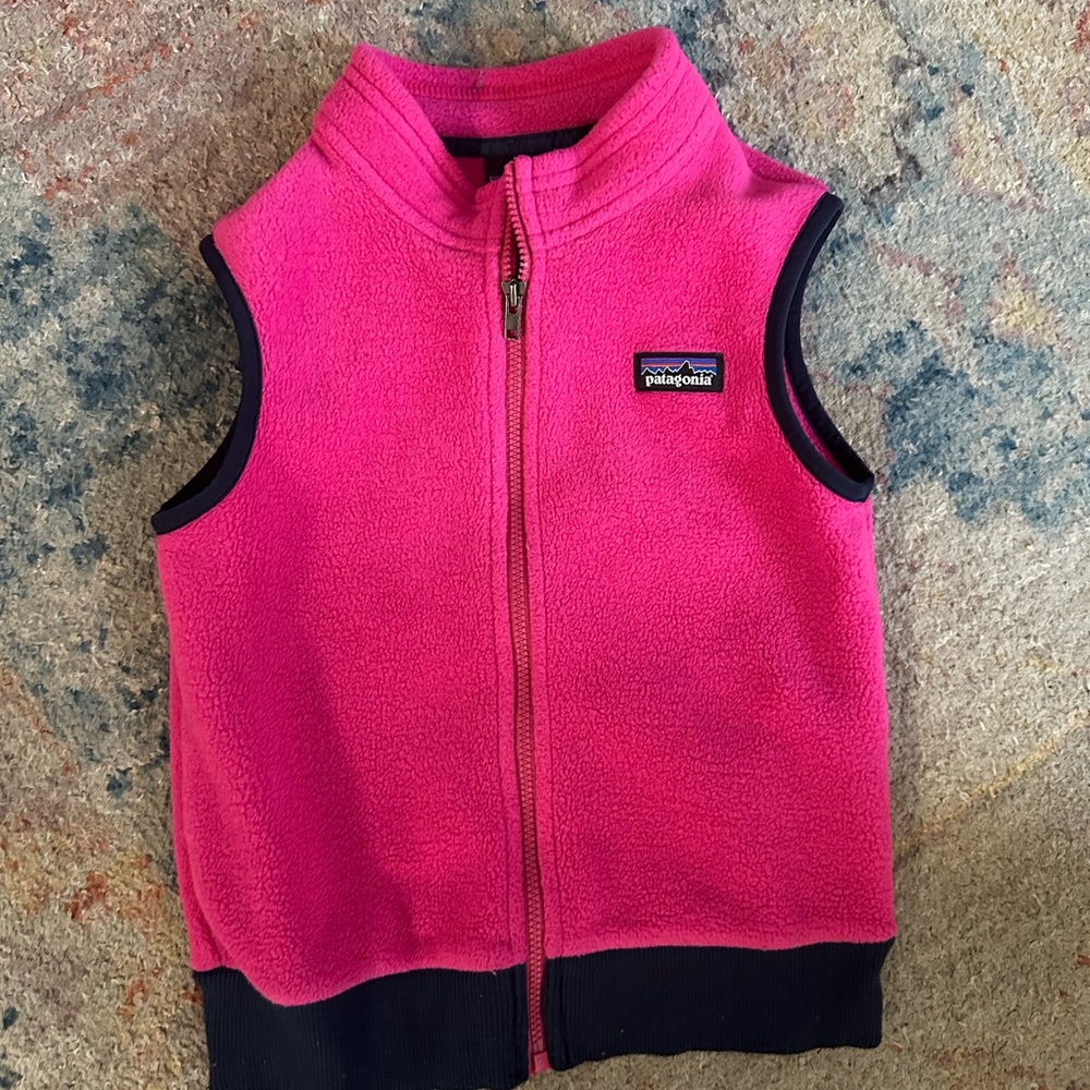 Patagonia Pink Fleece Vest
